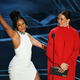 Tiffany Haddish and Maya Rudolph onstage during the Oscars on March 4, 2018, in Hollywood, Calif.